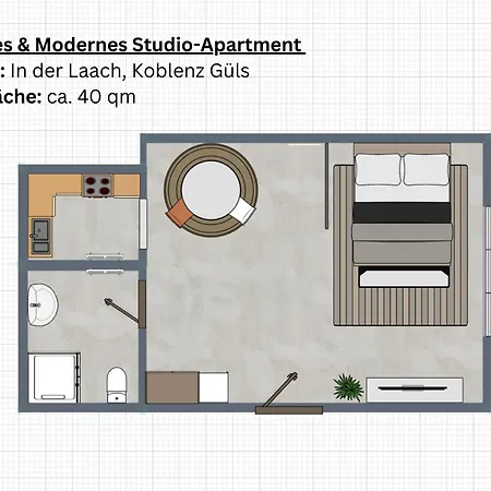 Gemuetliches & Modernes 아파트 *